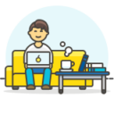 Trusted Shops remote worker as an example of a real customer